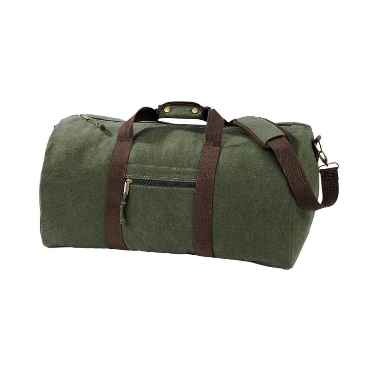 Vintage canvas holdall Vintage Military Green