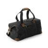 Heritage waxed canvas holdall Black