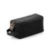 Heritage waxed canvas wash bag Black