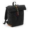 Heritage waxed canvas backpack Black