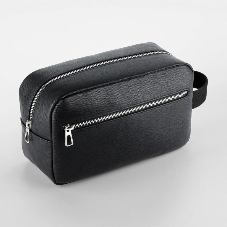 Tailored luxe PU wash bag