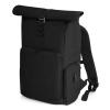 Q-Tech charge roll-top backpack Black