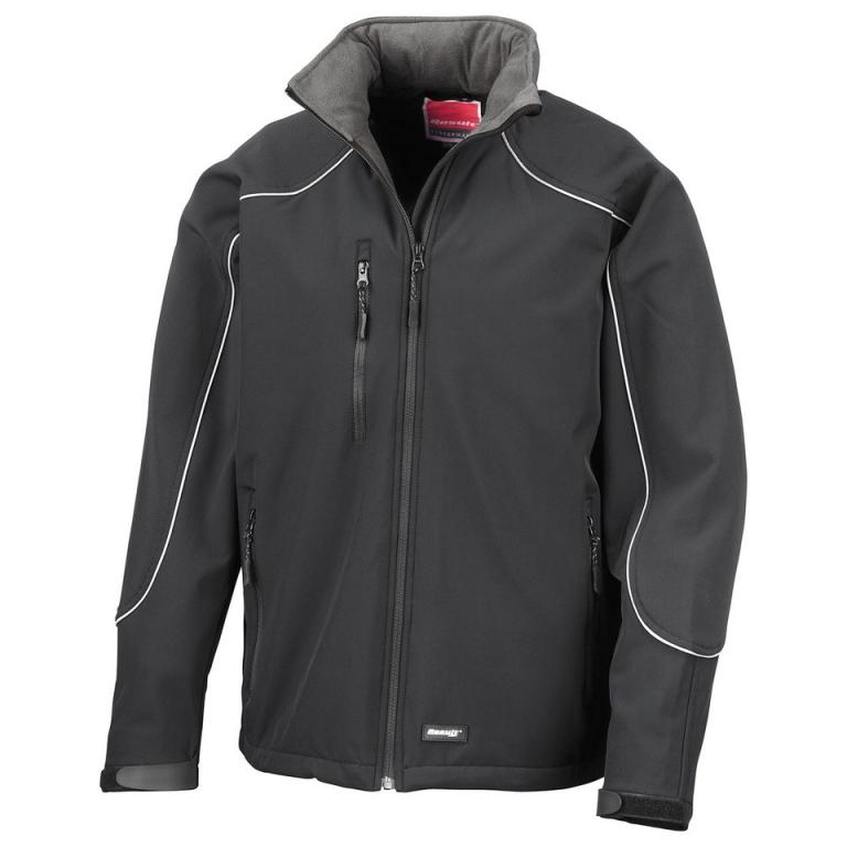 Hooded softshell jacket Black