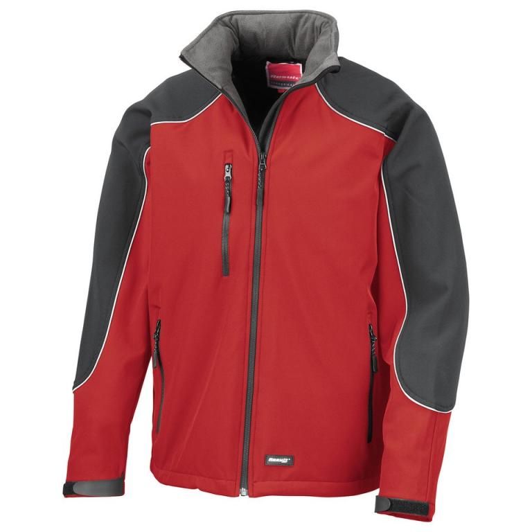 Hooded softshell jacket Red/Black