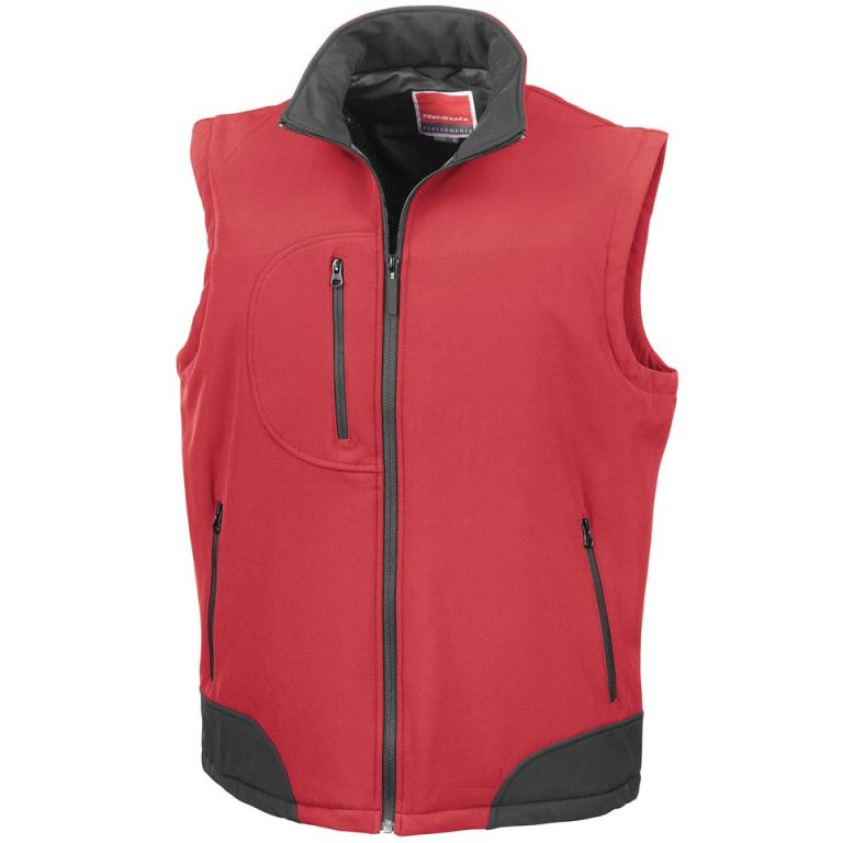 Softshell bodywarmer Red/Black