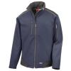 Ripstop softshell workwear jacket Navy/Black