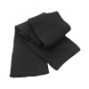 Classic heavy knit scarf Black