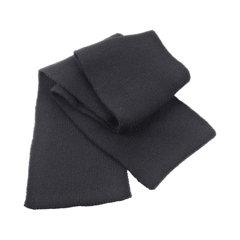 Classic heavy knit scarf Charcoal