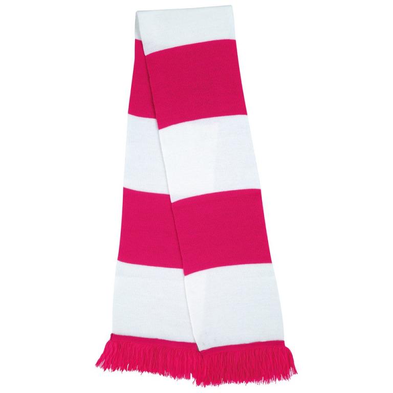 Team scarf Fuchsia/White