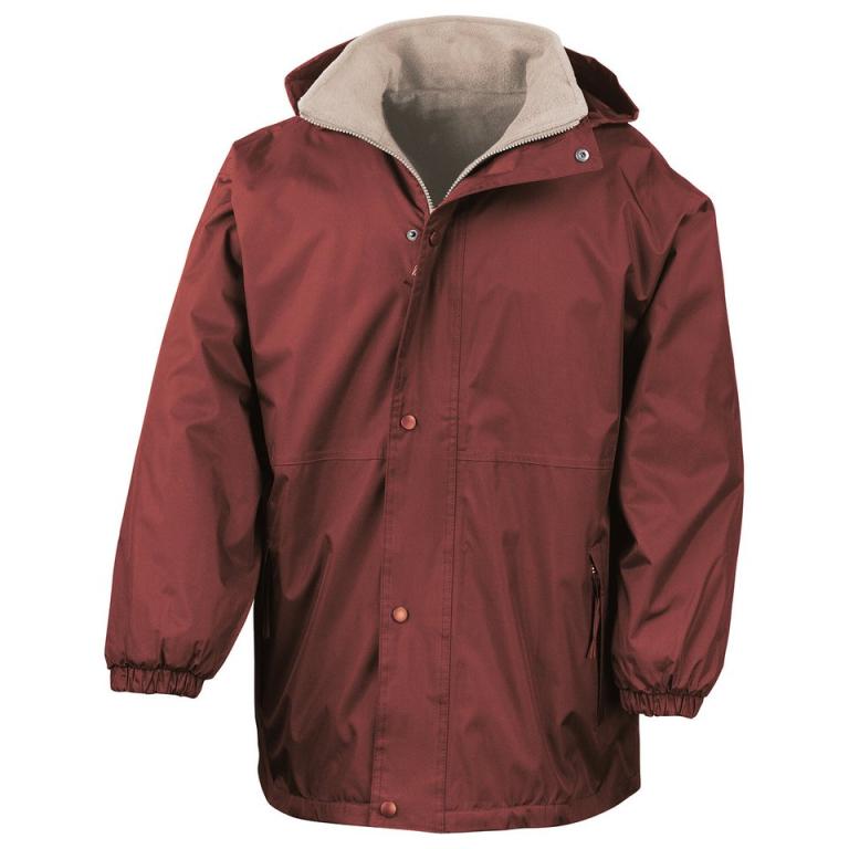 Reversible StormDri 4000 jacket Burgundy/Camel