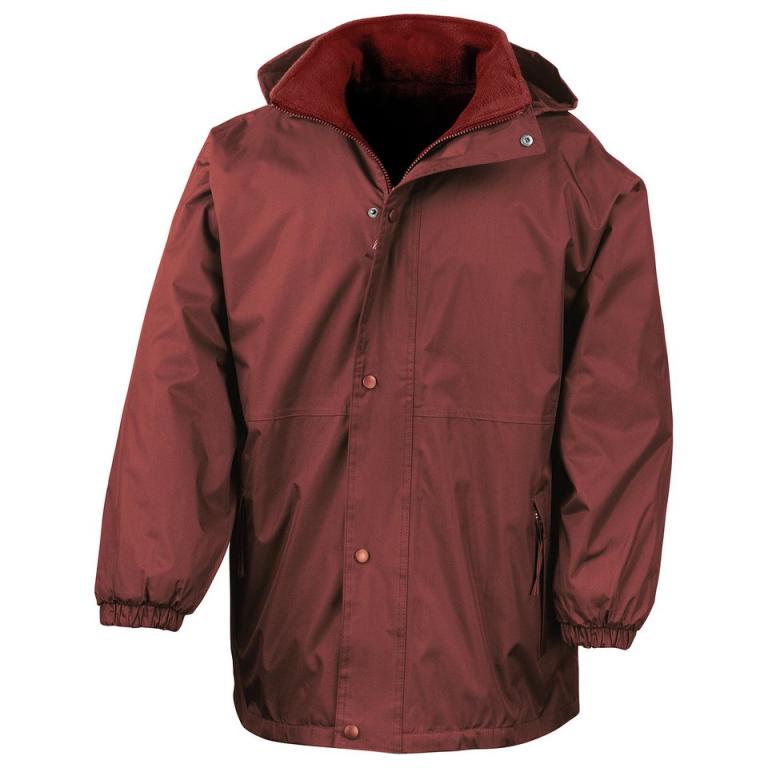 Junior/youth reversible StormDri 4000 jacket Burgundy/Burgundy