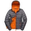 Women's Urban snow bird hooded jacket Grey/Orange