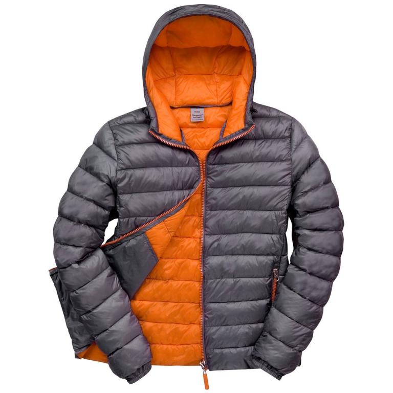 Urban snow bird hooded jacket Grey/Orange