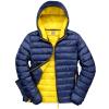 Urban snow bird hooded jacket Navy/Yellow