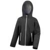 Core junior TX performance hooded softshell jacket Black/Grey