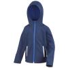 Core junior TX performance hooded softshell jacket Navy/Royal