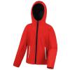 Core junior TX performance hooded softshell jacket Red/Black