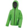 Core junior TX performance hooded softshell jacket Vivid Green/Black