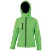 Women's Core TX performance hooded softshell jacket Vivid Green/Black