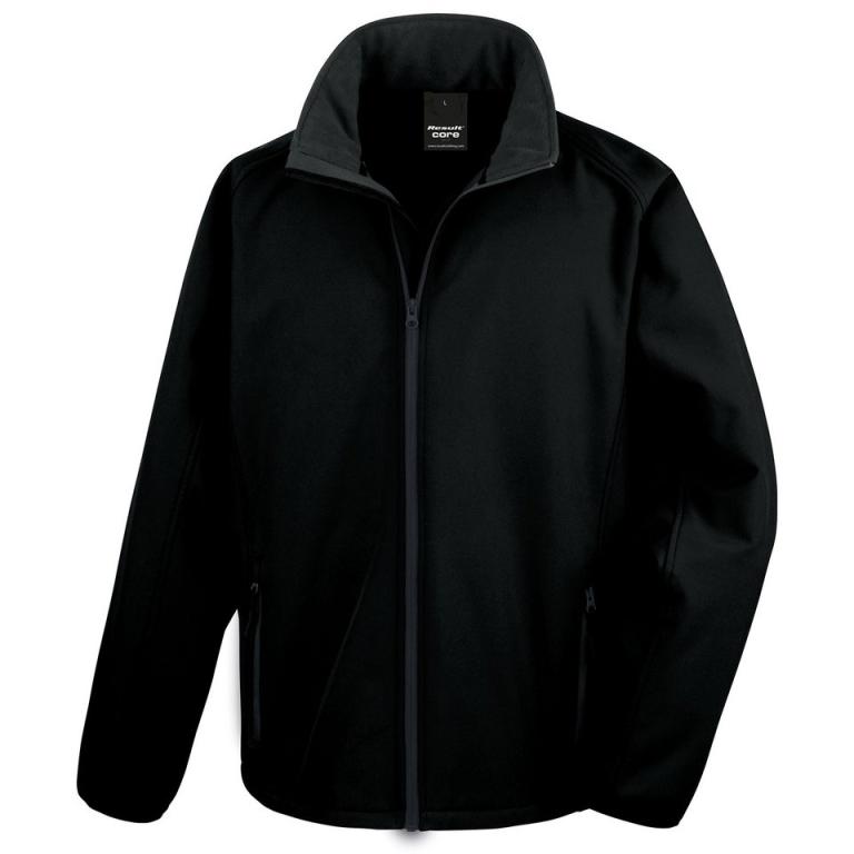 Core printable softshell jacket Black/Black