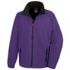 Core printable softshell jacket Purple/Black