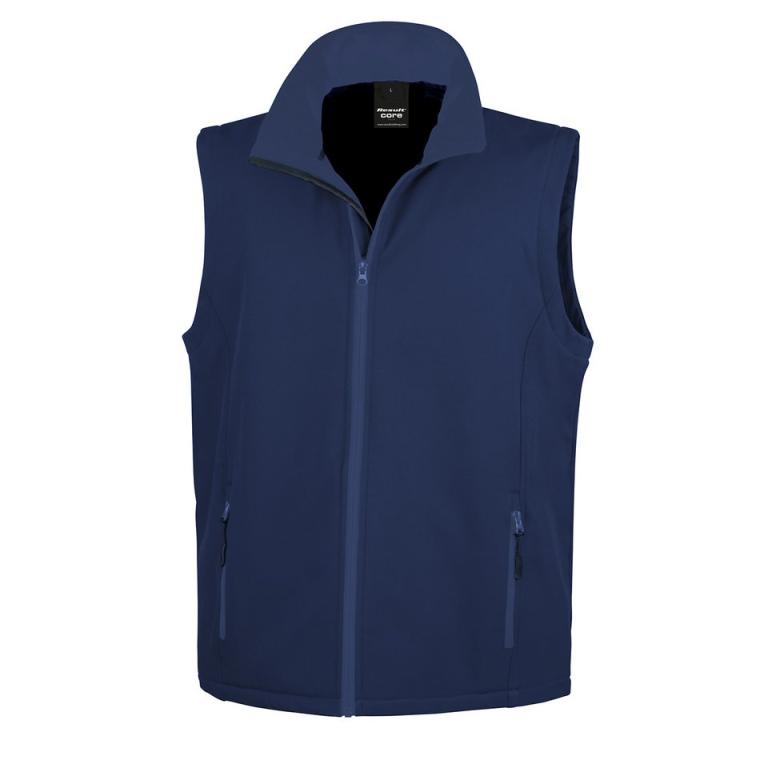 Printable softshell bodywarmer Navy/Navy