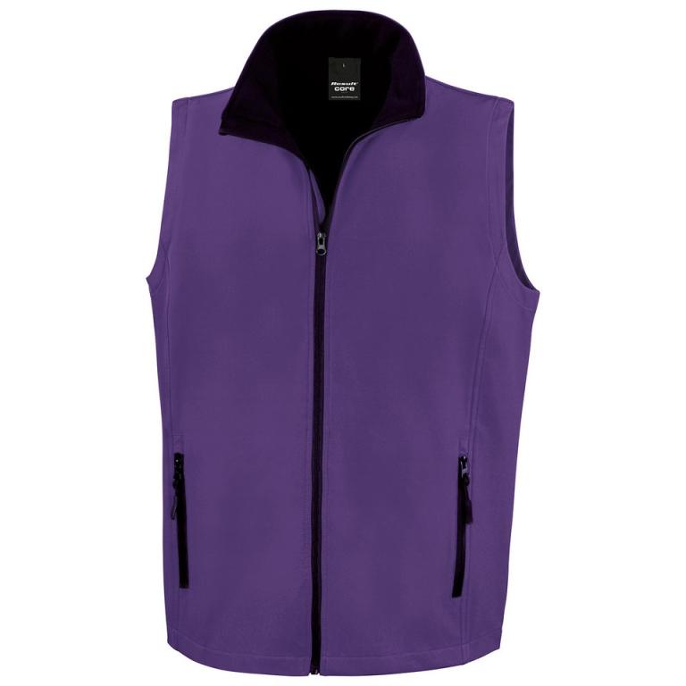 Printable softshell bodywarmer Purple/Black