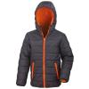 Core junior soft padded jacket Black/Orange