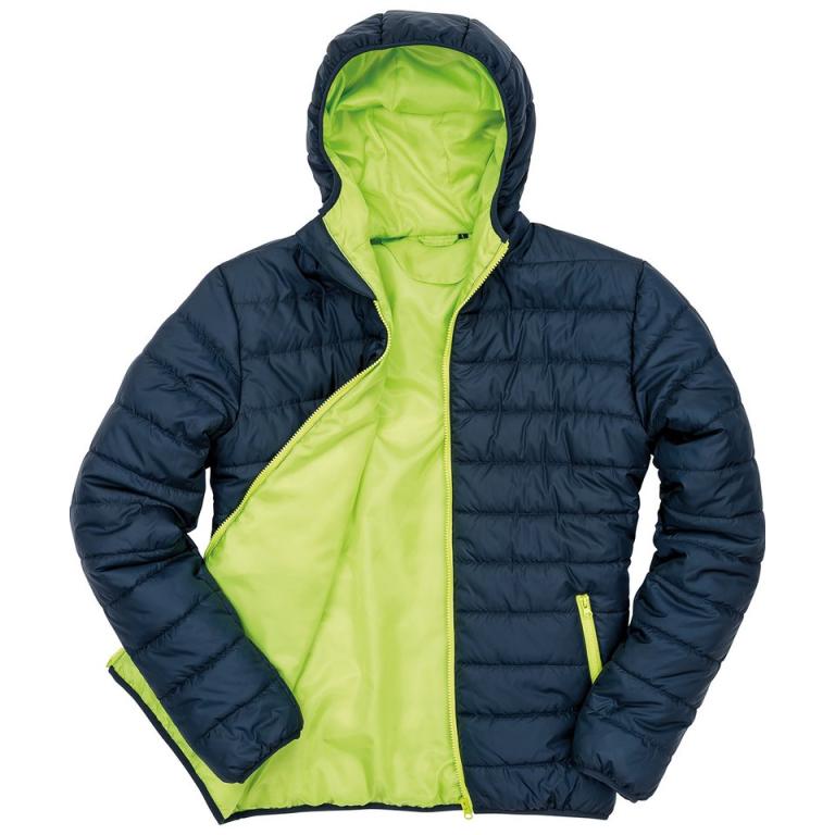 Soft padded jacket Navy/Lime