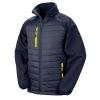 Compass padded softshell jacket  Navy/Yellow