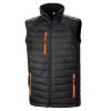 compass padded softshell gilet  Black/Orange