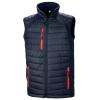 compass padded softshell gilet  Navy/Red