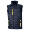 compass padded softshell gilet  Navy/Yellow