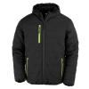 Recycled compass padded winter jacket Black/Lime