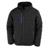 Recycled compass padded winter jacket Black/Royal