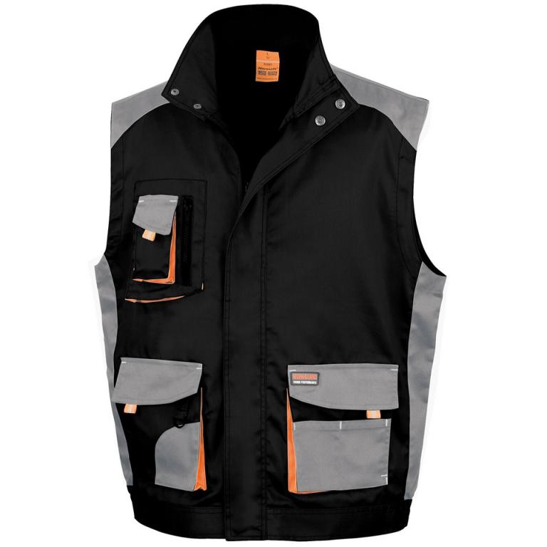 Work-Guard lite gilet Black/Grey/Orange