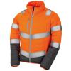 Women's soft padded safety jacket Fluorescent Orange/Grey