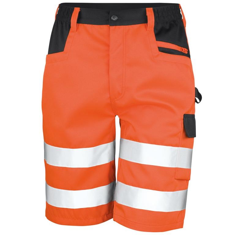 Safety cargo shorts Orange