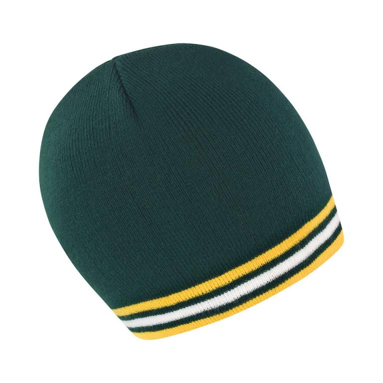 National beanie Green/Gold/White