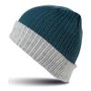 Double-layer knitted hat Teal/Grey