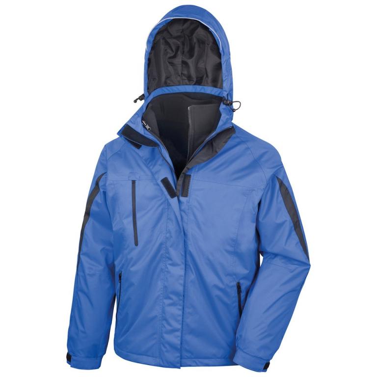 3-in-1 journey jacket with softshell inner Royal/Black