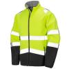 Printable safety softshell jacket  Fluorescent Yellow/Black