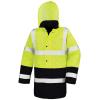 Motorway two-tone safety coat Fluorescent Yellow/Black