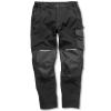 Slim softshell work trouser Black