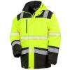 Printable softshell safety coat Fluorescent Yellow/Black