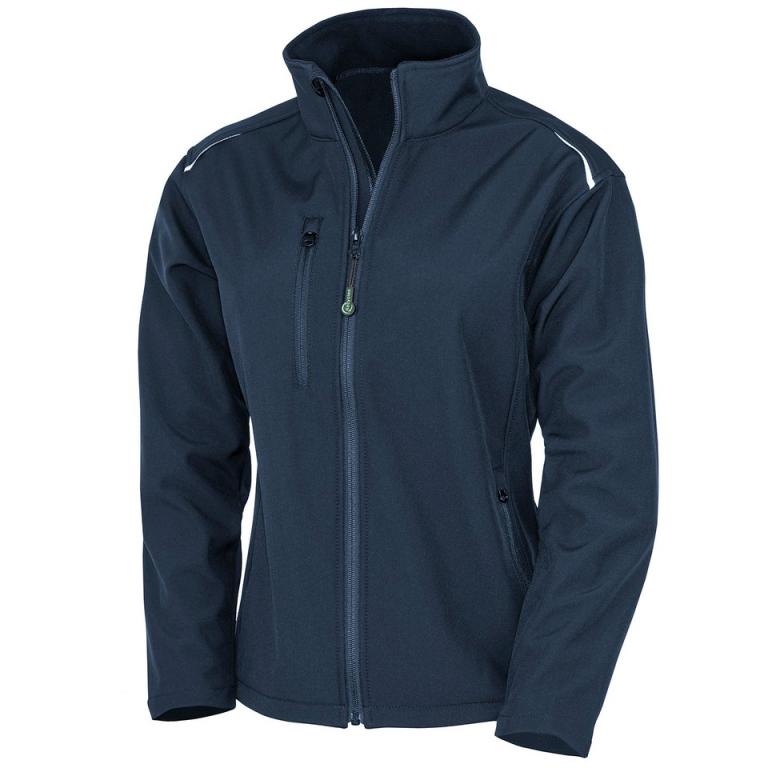 Women's recycled 3-layer printable softshell jacket Navy