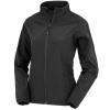 Women's recycled 2-layer printable softshell jacket  Black