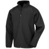 Men's recycled 2-layer printable softshell jacket  Black