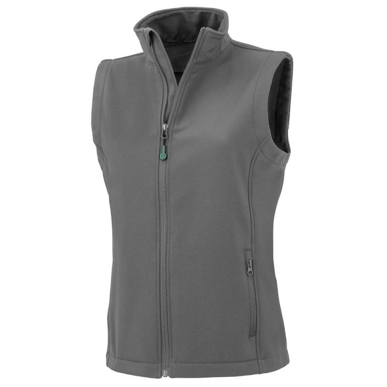 Women's recycled 2-layer printable softshell bodywarmer Workguard Grey