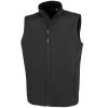 Men's recycled 2-layer printable softshell bodywarmer Black